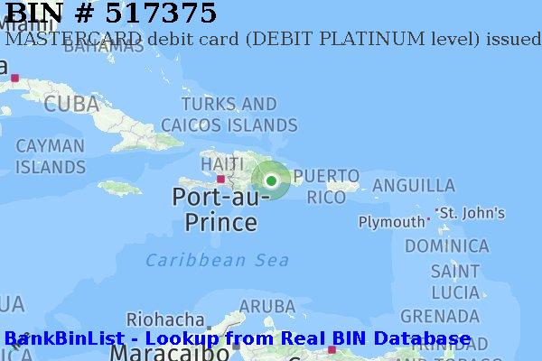 BIN 517375 MASTERCARD debit Dominican Republic DO