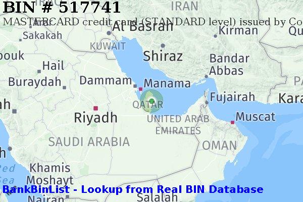 BIN 517741 MASTERCARD credit Qatar QA