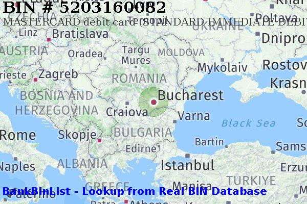 BIN 5203160082 MASTERCARD debit Romania RO