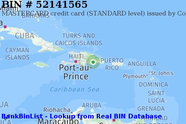 BIN 52141565 MASTERCARD credit Dominican Republic DO