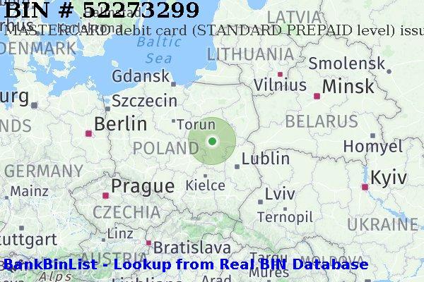 BIN 52273299 MASTERCARD debit Poland PL