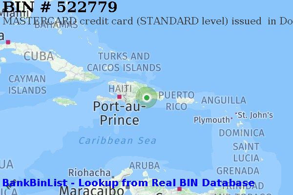 BIN 522779 MASTERCARD credit Dominican Republic DO