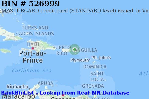 BIN 526999 MASTERCARD credit Virgin Islands (U.S.) VI