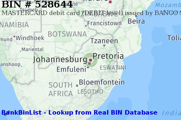 BIN 528644 MASTERCARD debit South Africa ZA