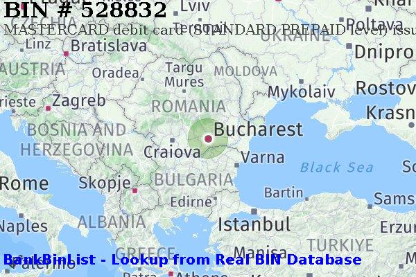 BIN 528832 MASTERCARD debit Romania RO