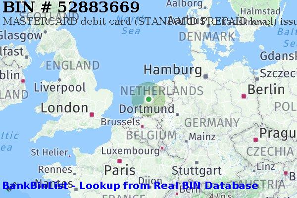 BIN 52883669 MASTERCARD debit The Netherlands NL