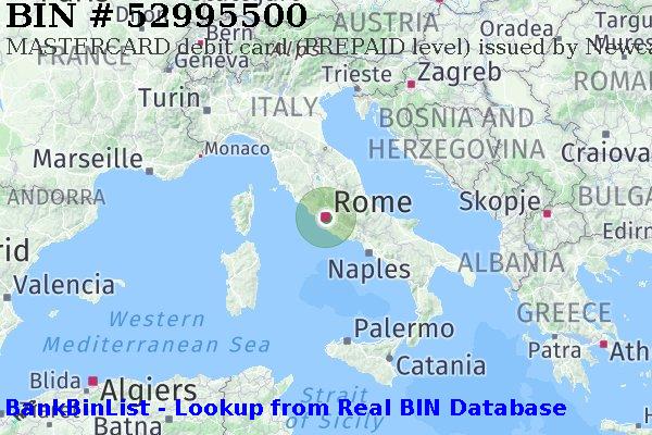 BIN 52995500 MASTERCARD debit Italy IT