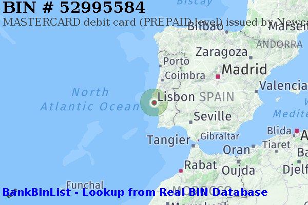 BIN 52995584 MASTERCARD debit Portugal PT