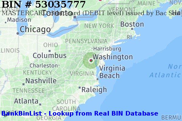 BIN 53035777 MASTERCARD debit United States US