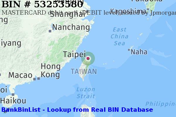 BIN 53253580 MASTERCARD debit Taiwan TW