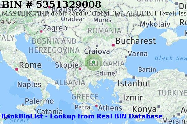 BIN 5351329008 MASTERCARD debit Bulgaria BG