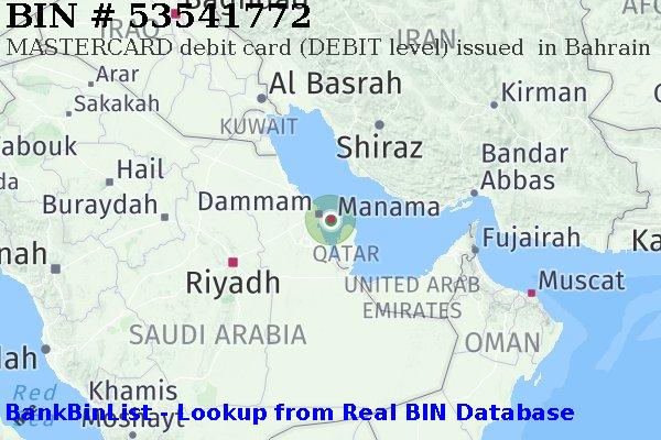 BIN 53541772 MASTERCARD debit Bahrain BH