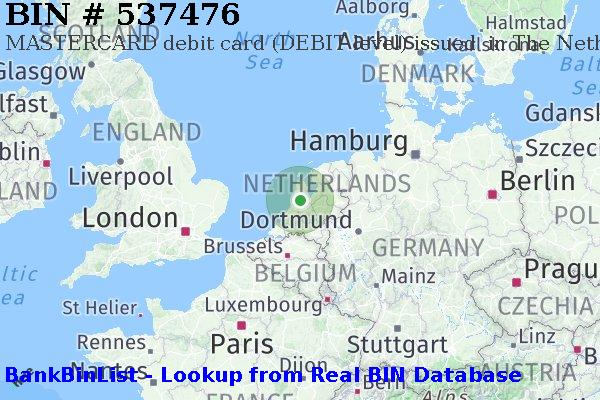BIN 537476 MASTERCARD debit The Netherlands NL