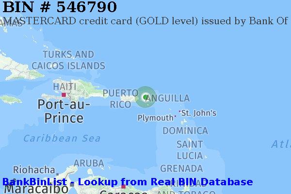 BIN 546790 MASTERCARD credit Virgin Islands (U.S.) VI