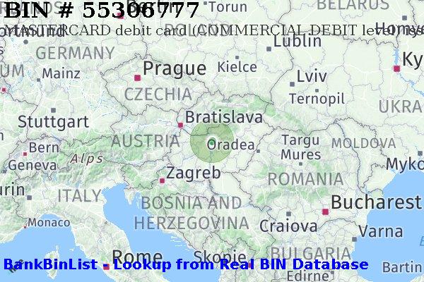 BIN 55306777 MASTERCARD debit Hungary HU