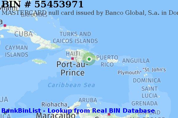 BIN 55453971 MASTERCARD  Dominican Republic DO
