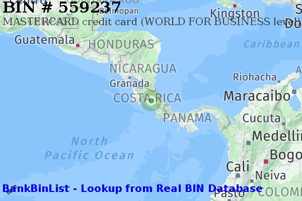 BIN 559237 MASTERCARD credit Costa Rica CR