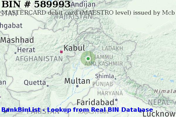 BIN 589993 MASTERCARD debit Pakistan PK