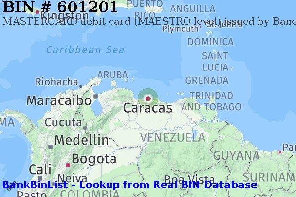 BIN 601201 MASTERCARD debit Venezuela VE