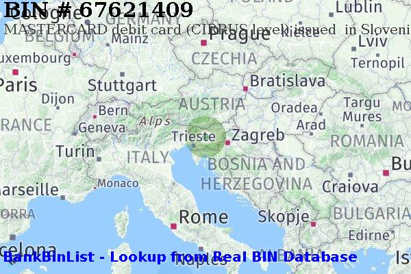 BIN 67621409 MASTERCARD debit Slovenia SI