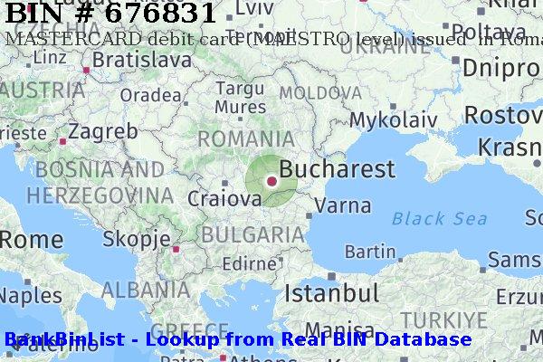 BIN 676831 MASTERCARD debit Romania RO