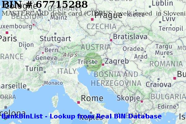 BIN 67715288 MASTERCARD debit Slovenia SI