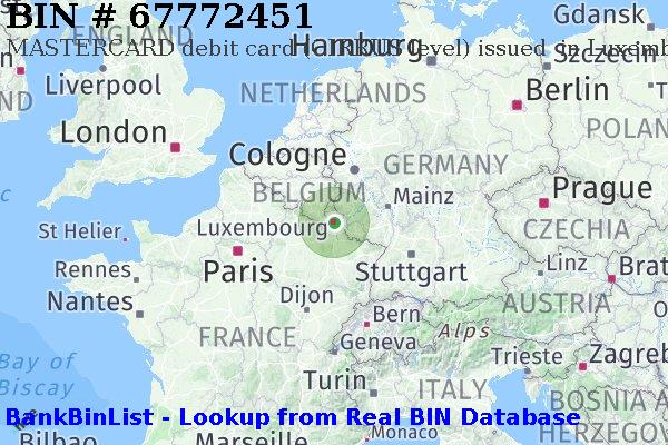 BIN 67772451 MASTERCARD debit Luxembourg LU