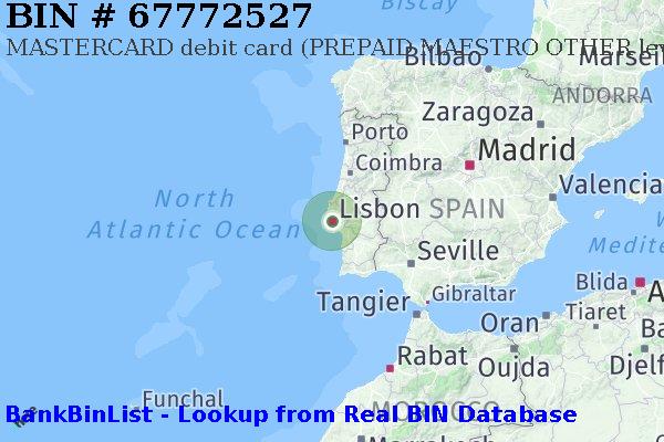 BIN 67772527 MASTERCARD debit Portugal PT