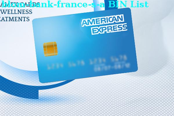Lista de BIN Blom Bank France, S.a.