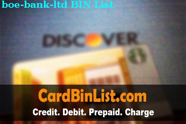 BIN List Boe Bank, Ltd.