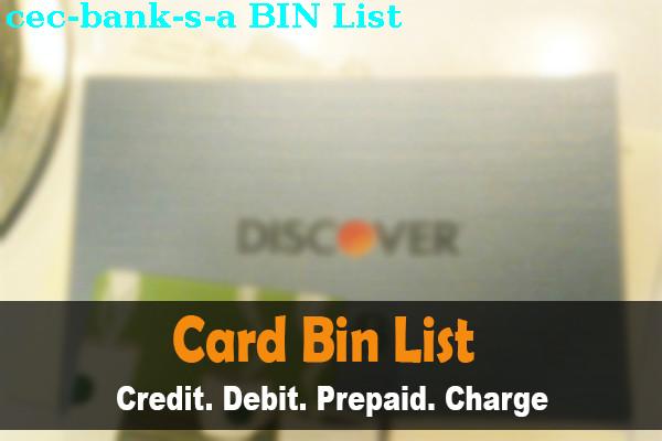 BIN List Cec Bank, S.a.