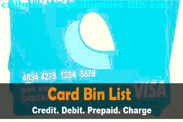 BIN Danh sách Citibank, N.a., Philippines