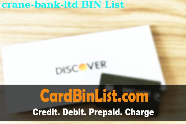 Lista de BIN Crane Bank, Ltd.
