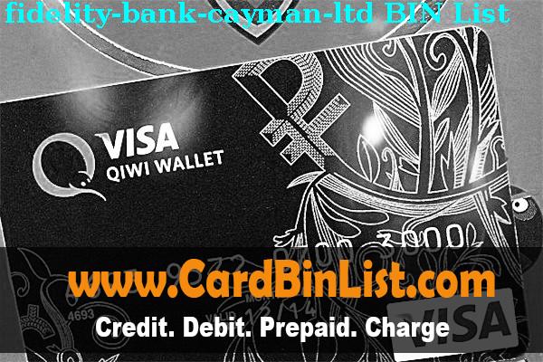 Lista de BIN Fidelity Bank (cayman), Ltd.
