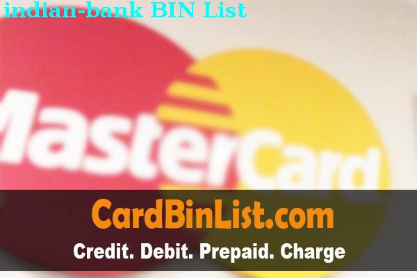 BIN List INDIAN BANK
