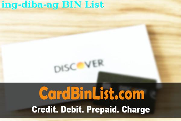 BIN List Ing-diba Ag