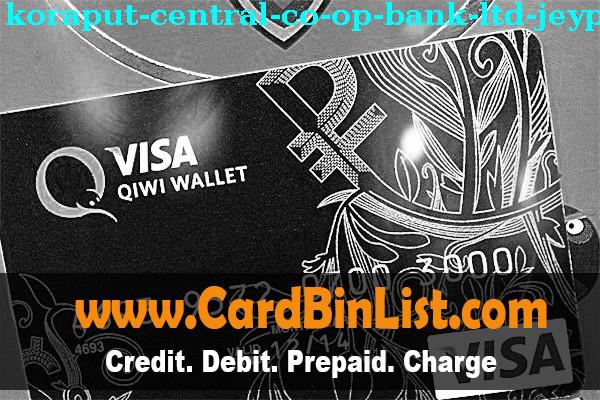 BIN List KORAPUT CENTRAL CO OP BANK LTD JEYPORE