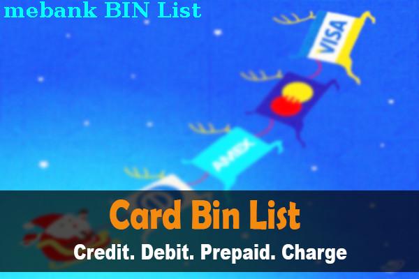 BIN List Mebank