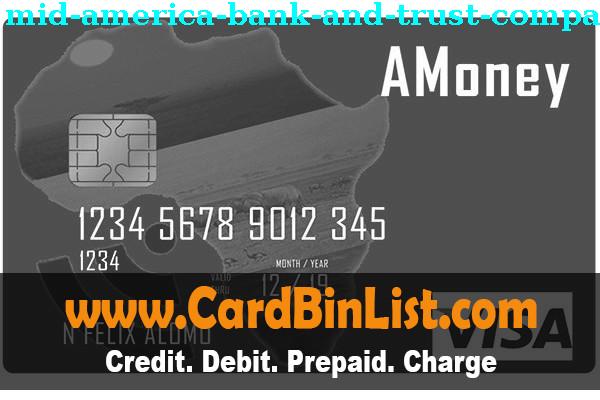 BIN List Mid America Bank And Trust Compa Ny