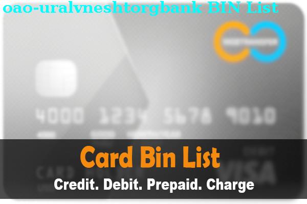 BIN List Oao Uralvneshtorgbank