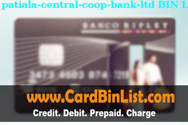 BIN List PATIALA CENTRAL COOP BANK, LTD.