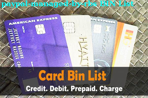 BIN List Paypal (managed By Rbs)