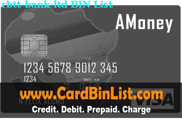 BIN List Rbtt Bank, Ltd.