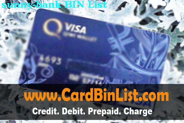 BIN List Sunny Bank
