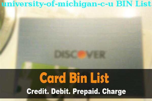 Lista de BIN University Of Michigan C.u.